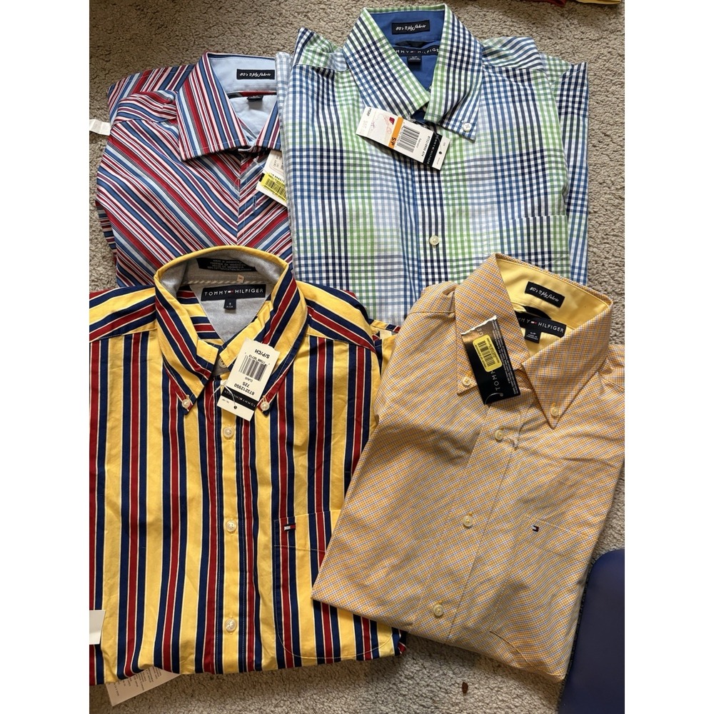 Tommy Hilfiger Button Down Shirt Bundle Size S NWT